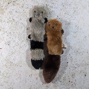 Zippy Paws Skinny Peltz Set Of 2 Round Squeakers